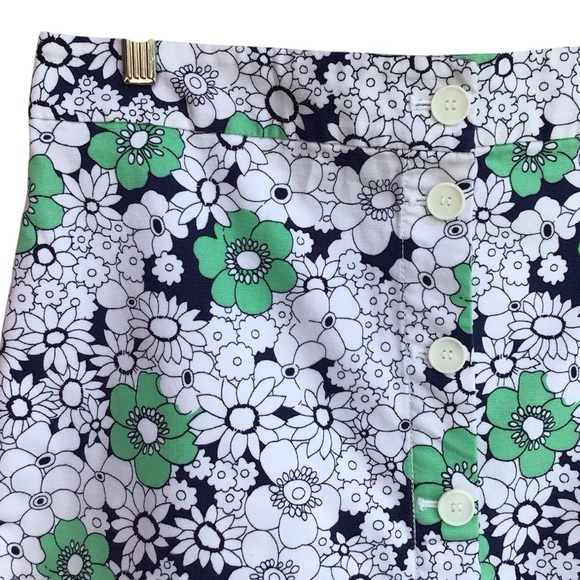Talbots Floral Button Up Skirt Size 12P - Picture 3 of 5